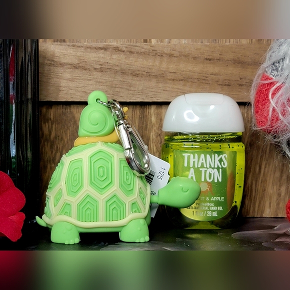 B&BW Rubber Bobble Head Turtle & Snail Friend Pocketbac Holder & Refill - Picture 1 of 3